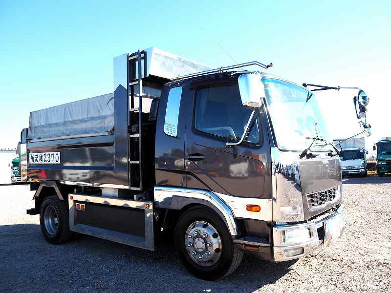 ファイター増トン積載7.4t極東造りボディダンプベッド付|中古トラックの販売・買取・査定のアイナビ