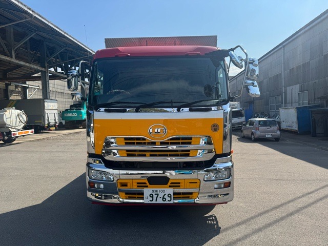 H29UDクオン平 検付ATリーフサスフジタボデー材木ローラー付|中古トラックの販売・買取・査定のアイナビ