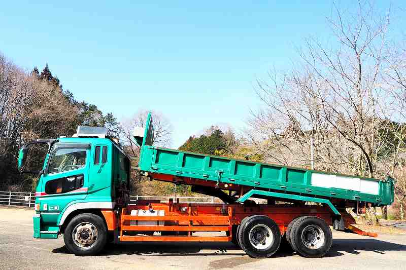 三菱スーパーグレート22tロングダンプ3方開2デフ|中古トラックの販売・買取・査定のアイナビ