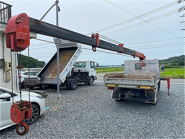 平成10年式☆三菱キャンター ダンプ4段ラジコンフックイン|中古トラックの販売・買取・査定のアイナビ