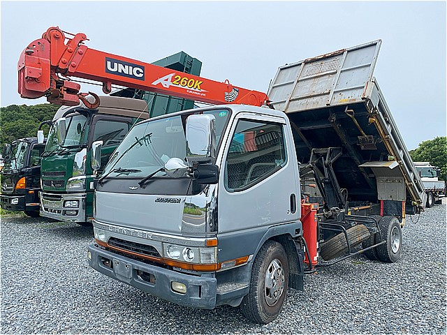 平成10年式☆三菱キャンター ダンプ4段ラジコンフックイン|中古トラックの販売・買取・査定のアイナビ