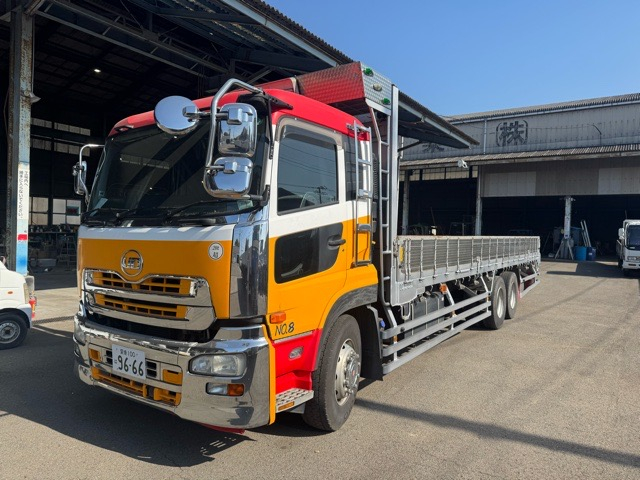 値下げ UDクオン平 検付ATリーフサスフジタボデー材木ローラー|中古トラックの販売・買取・査定のアイナビ