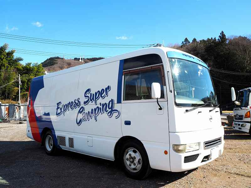 シビリアン10人乗りバスコンキャンピングカー自動スイング扉|中古トラックの販売・買取・査定のアイナビ