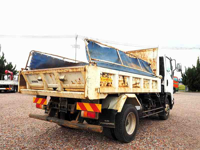 いすゞフォワード新明和製Lゲートダンプ電動コボレーン付|中古トラックの販売・買取・査定のアイナビ