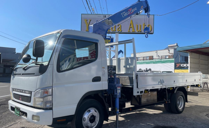 H18キャンター2.8t平ボディ タダノ4段クレーン ラジコン付|中古トラックの販売・買取・査定のアイナビ