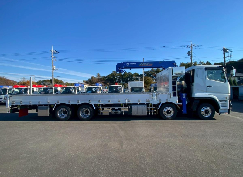 ☆未使用車 AT車 4軸低床 ハイルーフ タダノ 4段クレーン|中古トラックの販売・買取・査定のアイナビ