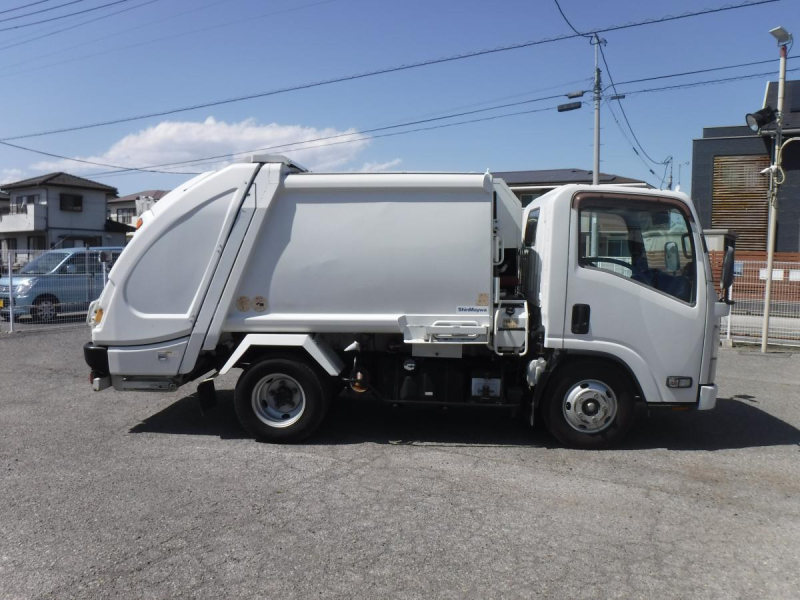H.23エルフ塵芥車新明和プレスタウンパック連続SBモニター|中古トラックの販売・買取・査定のアイナビ