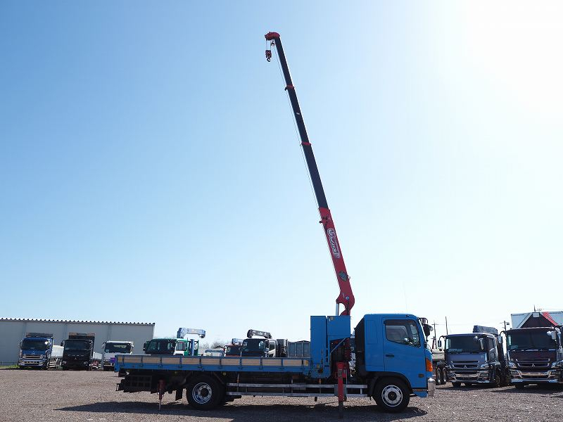 日野レンジャークレーン増トン4段クレーンラジコン平ボディ|中古トラックの販売・買取・査定のアイナビ