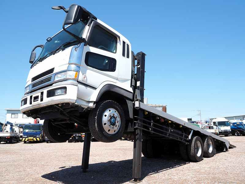 三菱スーパーグレート3軸高床ショートセルフローダー自動歩み|中古トラックの販売・買取・査定のアイナビ