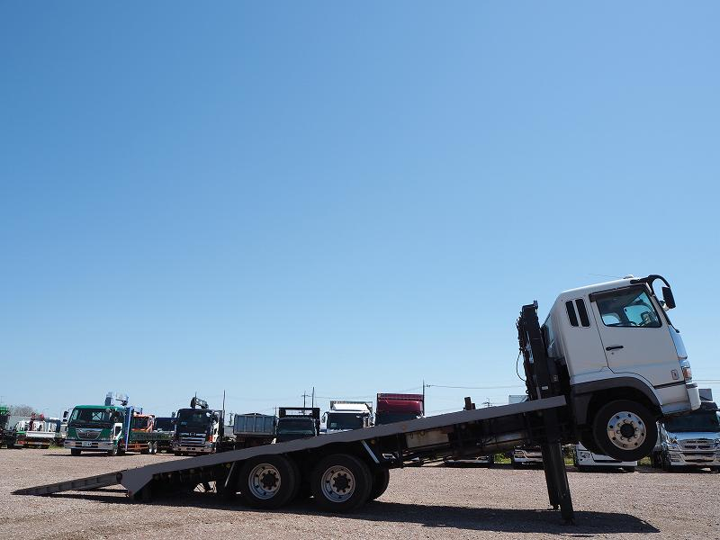 三菱スーパーグレート3軸高床ショートセルフローダー自動歩み|中古トラックの販売・買取・査定のアイナビ