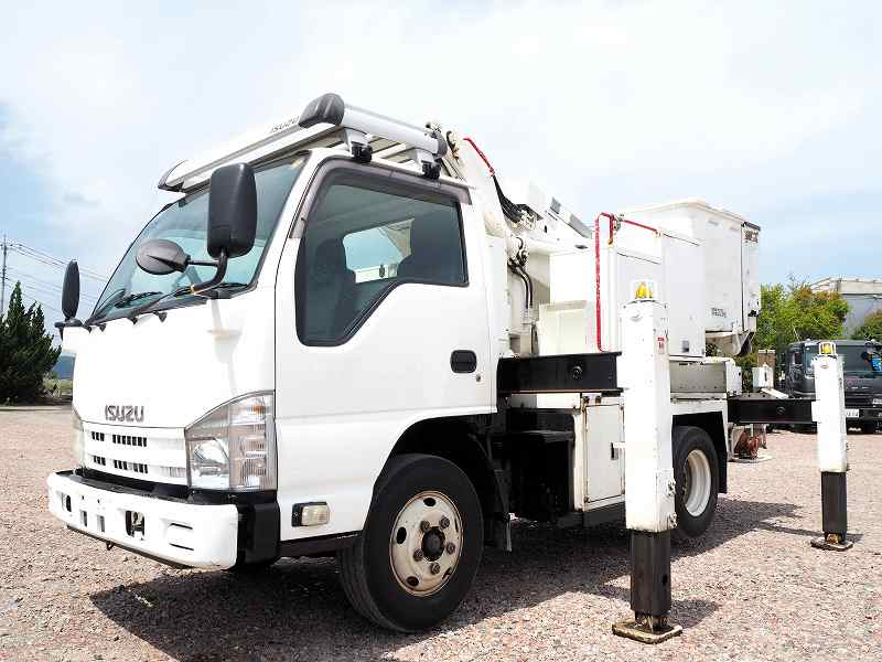 いすゞエルフ格納式高所作業車電工仕様14m|中古トラックの販売・買取・査定のアイナビ