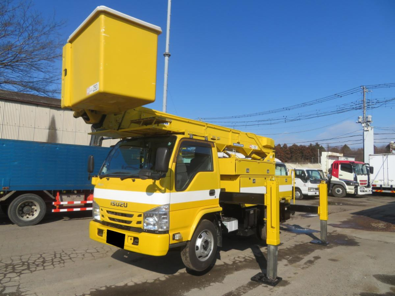 H28年エルフTVナビBモニター高所作業車SH15B電工仕様2259時間|中古トラックの販売・買取・査定のアイナビ