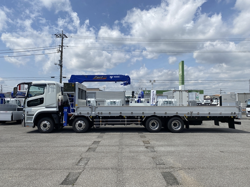 スーパーグレート　25ｔ仕様　4軸低床　アルミブロック5方開　タダノ4段　いそのボデー　積載12,400kg　シフトパイロット|中古トラックの販売・買取・査定のアイナビ
