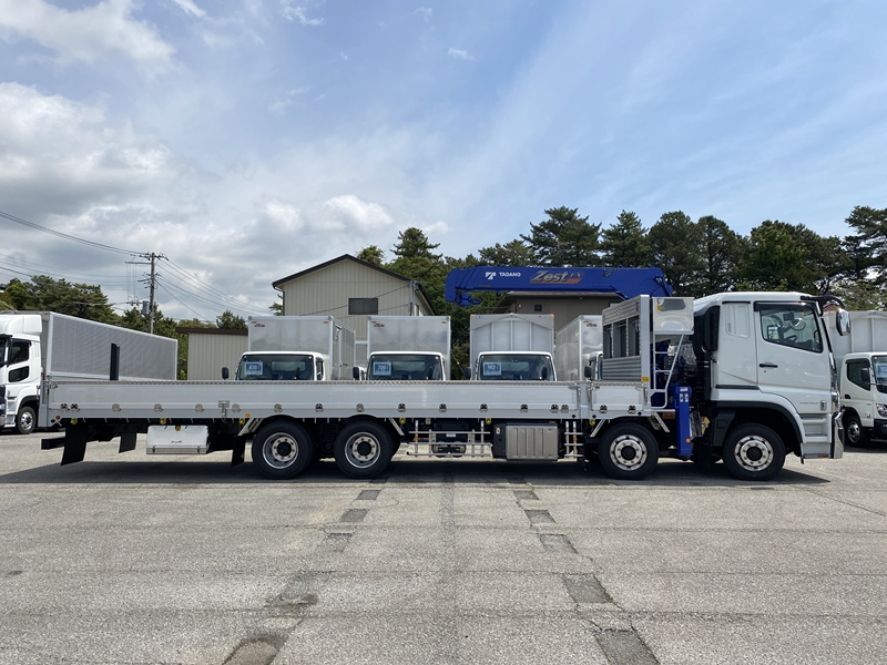 スーパーグレート　25ｔ仕様　4軸低床　アルミブロック5方開　タダノ4段　いそのボデー　積載12,400kg　シフトパイロット|中古トラックの販売・買取・査定のアイナビ