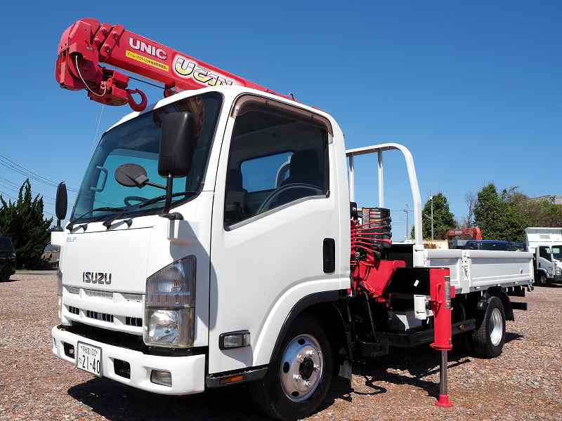 いすゞ エルフ 4WD 3段クレーン ラジコン 標準ロング|中古トラックの販売・買取・査定のアイナビ