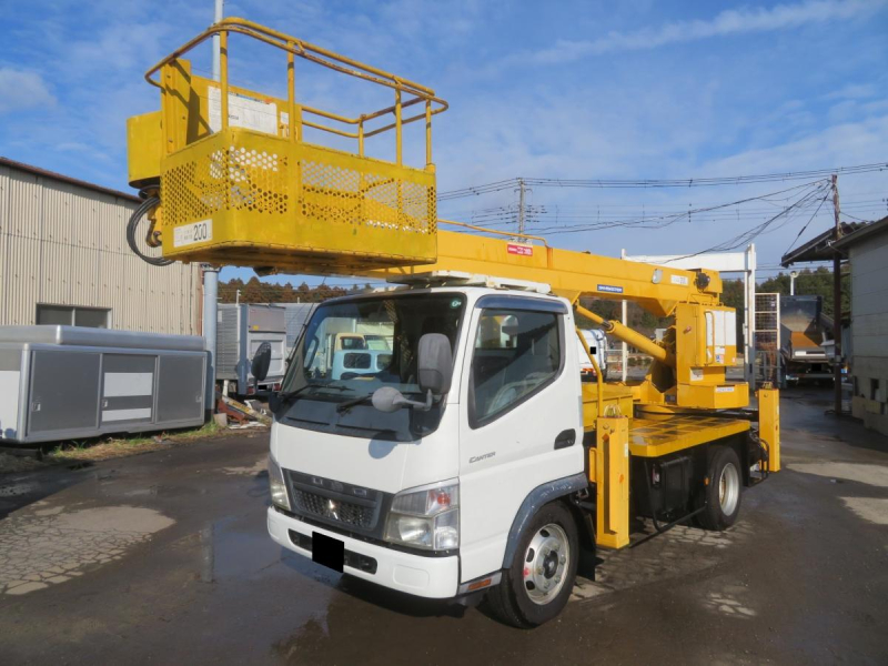 平成21年キャンター 高所作業車 アイチ17m SK17A 自動格納装置付|中古トラックの販売・買取・査定のアイナビ