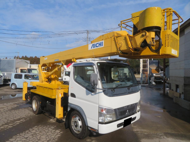 平成21年キャンター 高所作業車 アイチ17m SK17A 自動格納装置付|中古トラックの販売・買取・査定のアイナビ