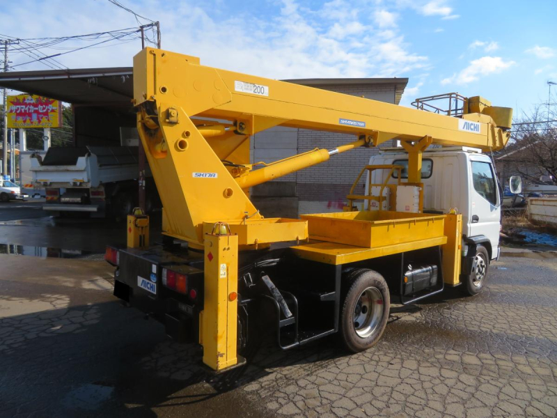 平成21年キャンター 高所作業車 アイチ17m SK17A 自動格納装置付|中古トラックの販売・買取・査定のアイナビ