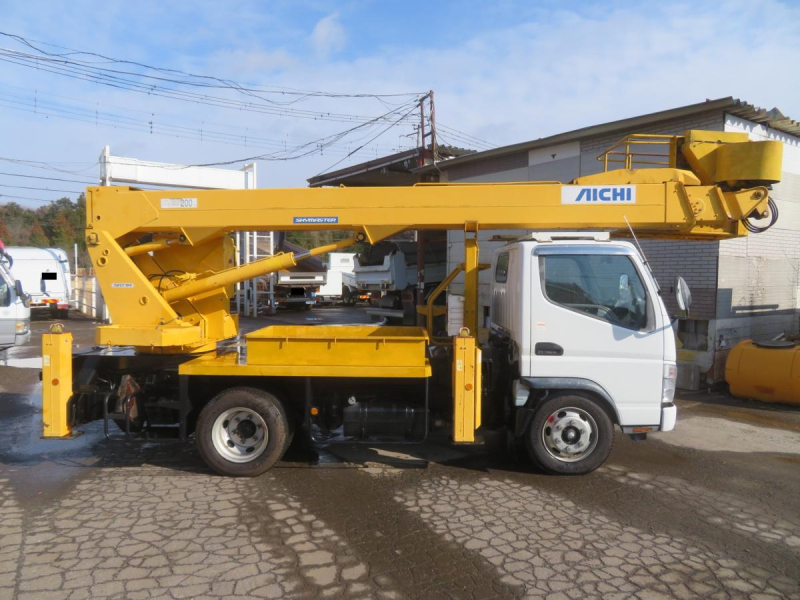 平成21年キャンター 高所作業車 アイチ17m SK17A 自動格納装置付|中古トラックの販売・買取・査定のアイナビ