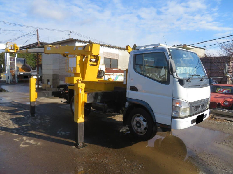 平成21年キャンター 高所作業車 アイチ17m SK17A 自動格納装置付|中古トラックの販売・買取・査定のアイナビ