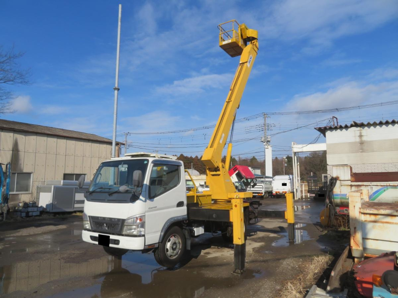 平成21年キャンター 高所作業車 アイチ17m SK17A 自動格納装置付|中古トラックの販売・買取・査定のアイナビ