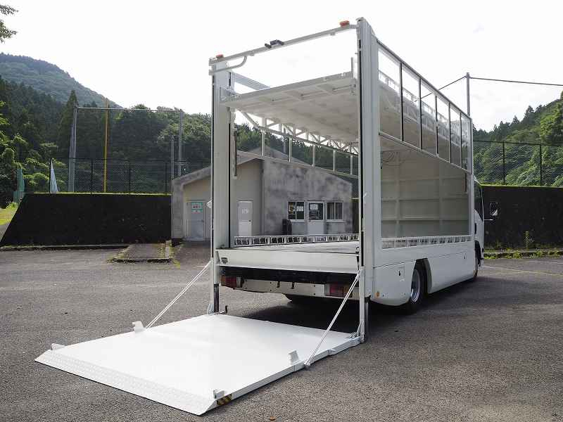 エルフ カスタム 2段積 バイク運搬車 垂直パワーゲート ラジコン|中古トラックの販売・買取・査定のアイナビ