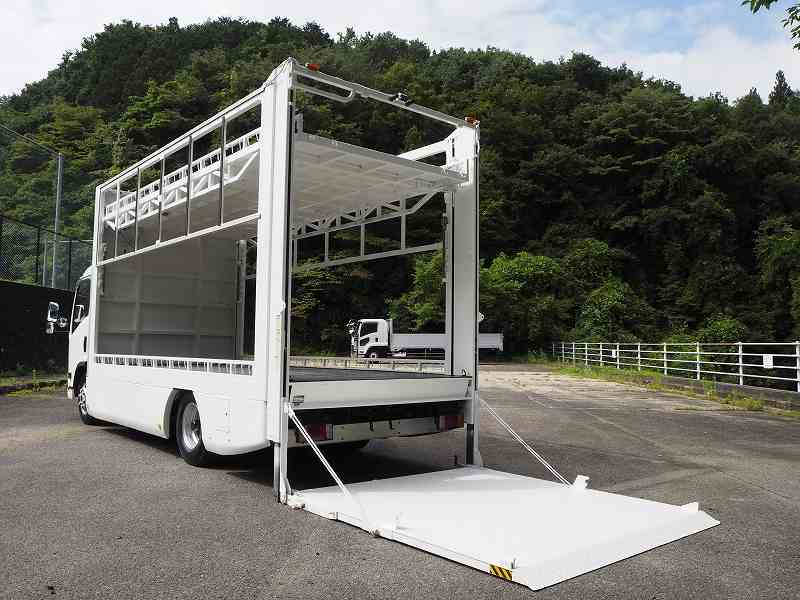 エルフ カスタム 2段積 バイク運搬車 垂直パワーゲート ラジコン|中古トラックの販売・買取・査定のアイナビ