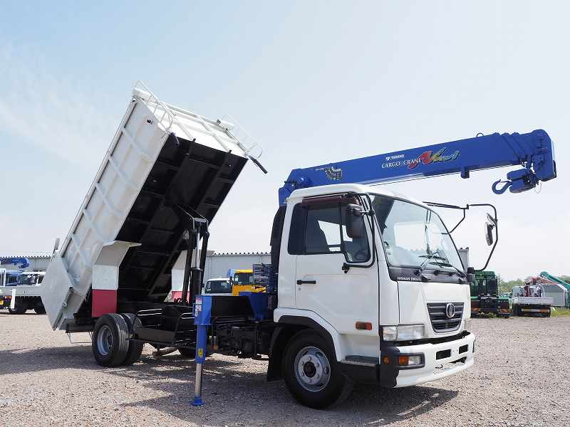 日産ディーゼル コンドル 4段クレーン付深ダンプ 8.6立米|中古トラックの販売・買取・査定のアイナビ
