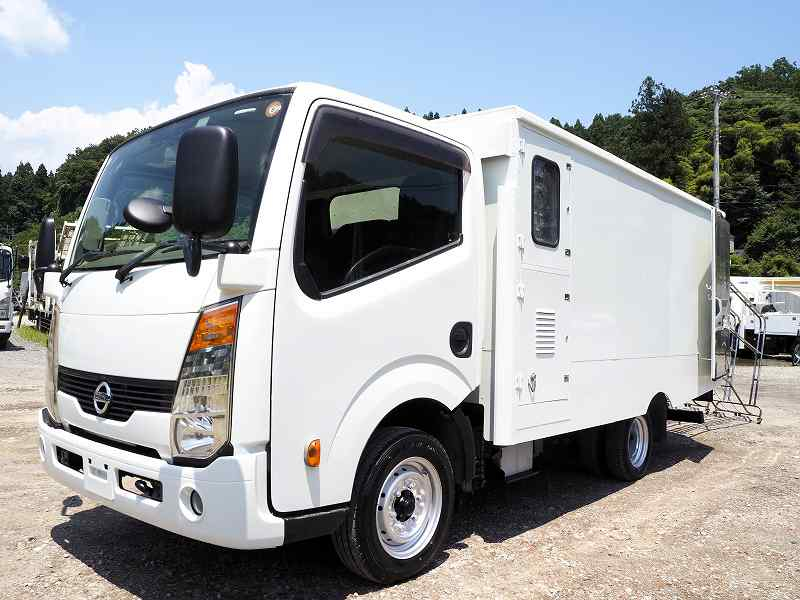 日産アトラス アルミバン サニーペット 寝具乾燥車 外装仕上げ済|中古トラックの販売・買取・査定のアイナビ