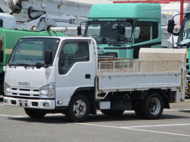 H24　いすゞエルフ　2トン平ボディ　新明和垂直ゲート|中古トラックの販売・買取・査定のアイナビ