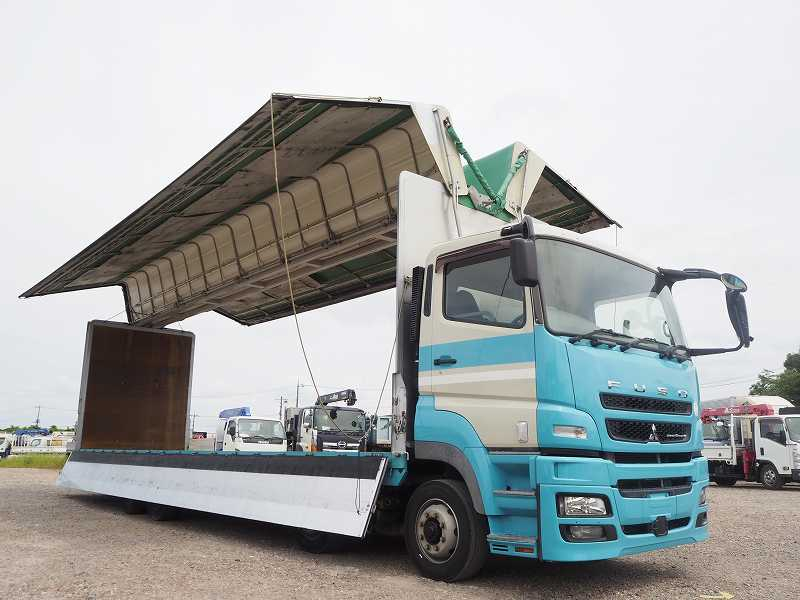 三菱 スーパーグレート ウィング 4軸低床 幌ウイング 積載12.4t|中古トラックの販売・買取・査定のアイナビ