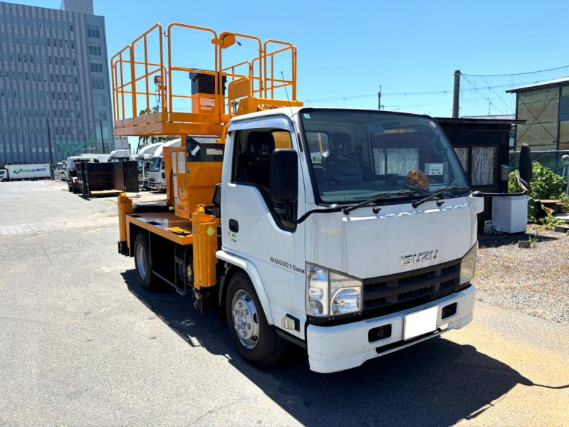 平成22年 いすゞエルフ 高所作業車10m  ローラー付 PDG-NKR85YN|中古トラックの販売・買取・査定のアイナビ