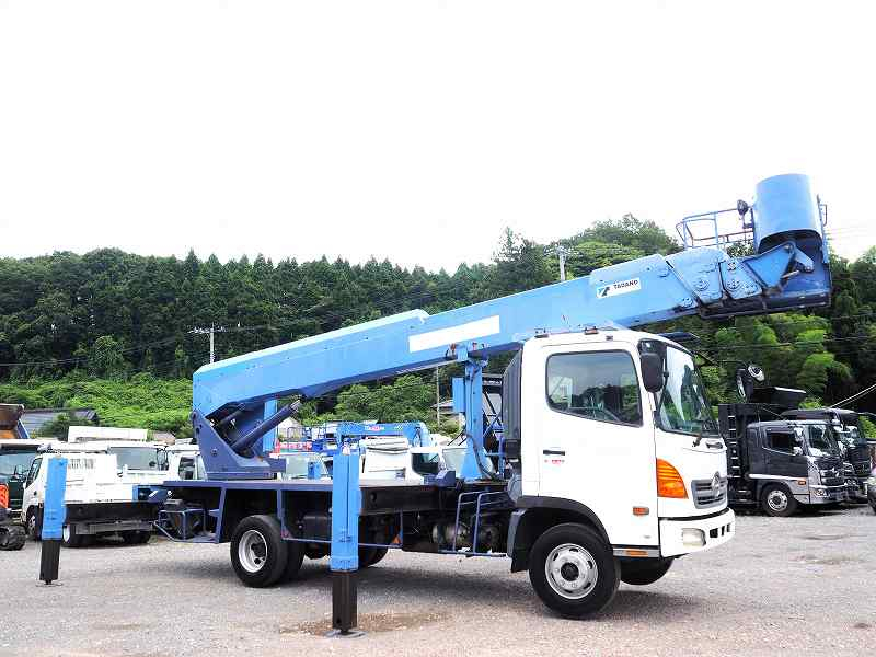 日野レンジャー タダノ製 スカイボーイ 27m 高所作業車 自動格納|中古トラックの販売・買取・査定のアイナビ