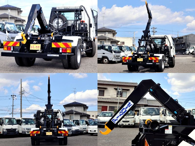 アームロール　フックロール　脱着装置付コンテナ専用車　新明和|中古トラックの販売・買取・査定のアイナビ
