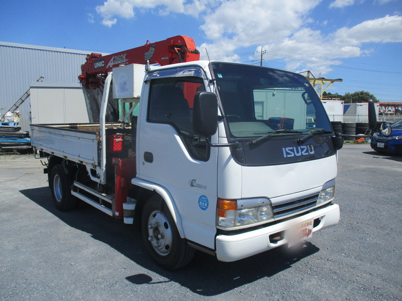 H12エルフ古河製4段クレーンラジフック車検R9/3積載2t|中古トラックの販売・買取・査定のアイナビ