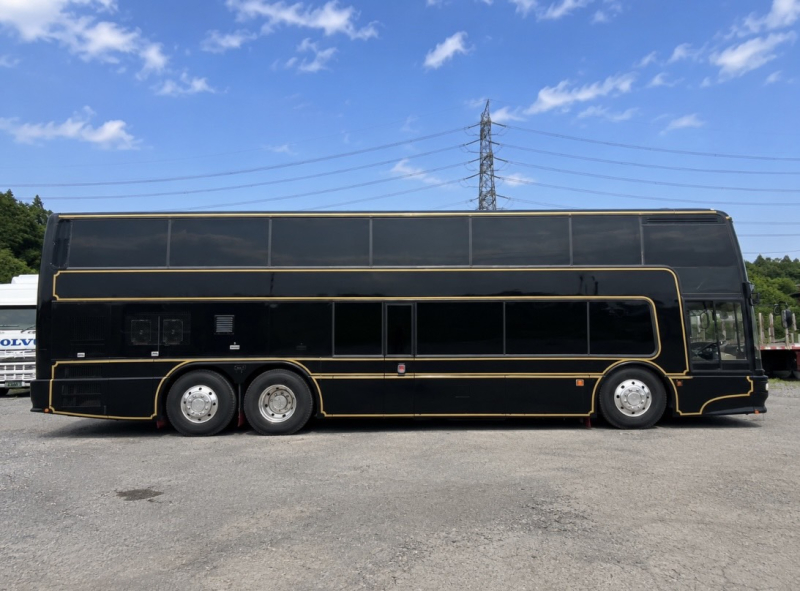 H3 三菱 エアロキング サロン仕様 2階建てバス 3軸バス|中古トラックの販売・買取・査定のアイナビ