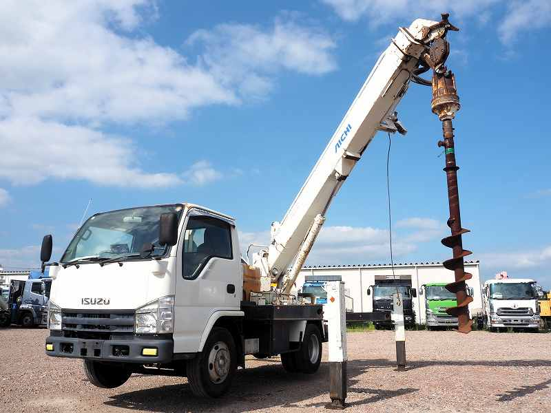 いすゞ エルフ アイチ 穴掘建柱車 D50A|中古トラックの販売・買取・査定のアイナビ