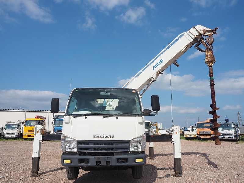 いすゞ エルフ アイチ 穴掘建柱車 D50A|中古トラックの販売・買取・査定のアイナビ