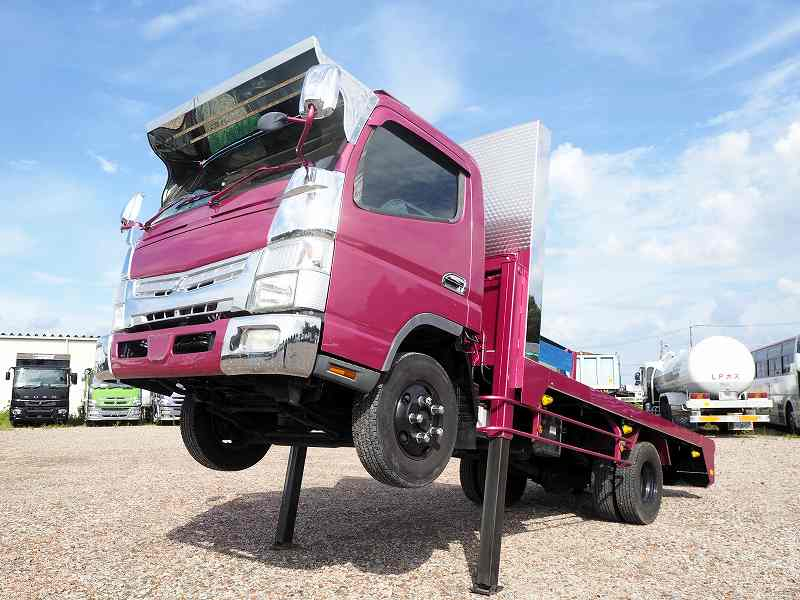 三菱 キャンター   セルフローダー ウインチ 重機回送車|中古トラックの販売・買取・査定のアイナビ