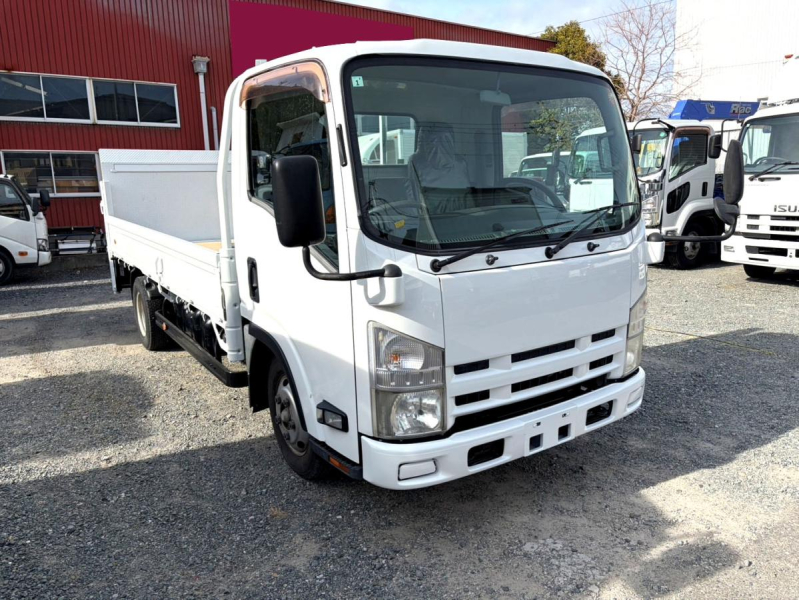 平成23年 いすゞエルフ 平ボディPG付 ロング全塗装 SKG-NLR85AR|中古トラックの販売・買取・査定のアイナビ
