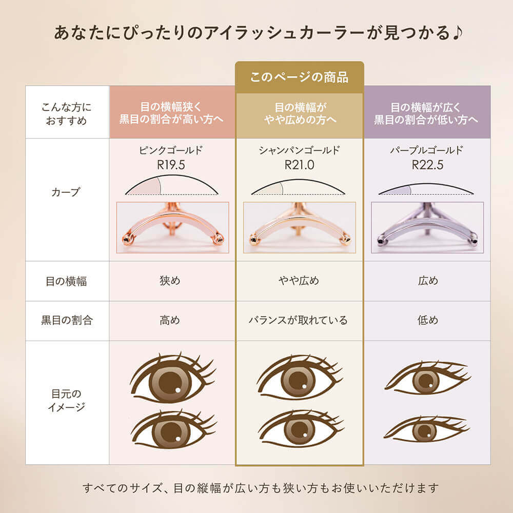 アイラッシュカーリングスティック 【新品未使用未開封】ノベルティ付き 楽天市場】貝印 Ring Eyelash Curler R22.5 PURPLE GOLD（リング