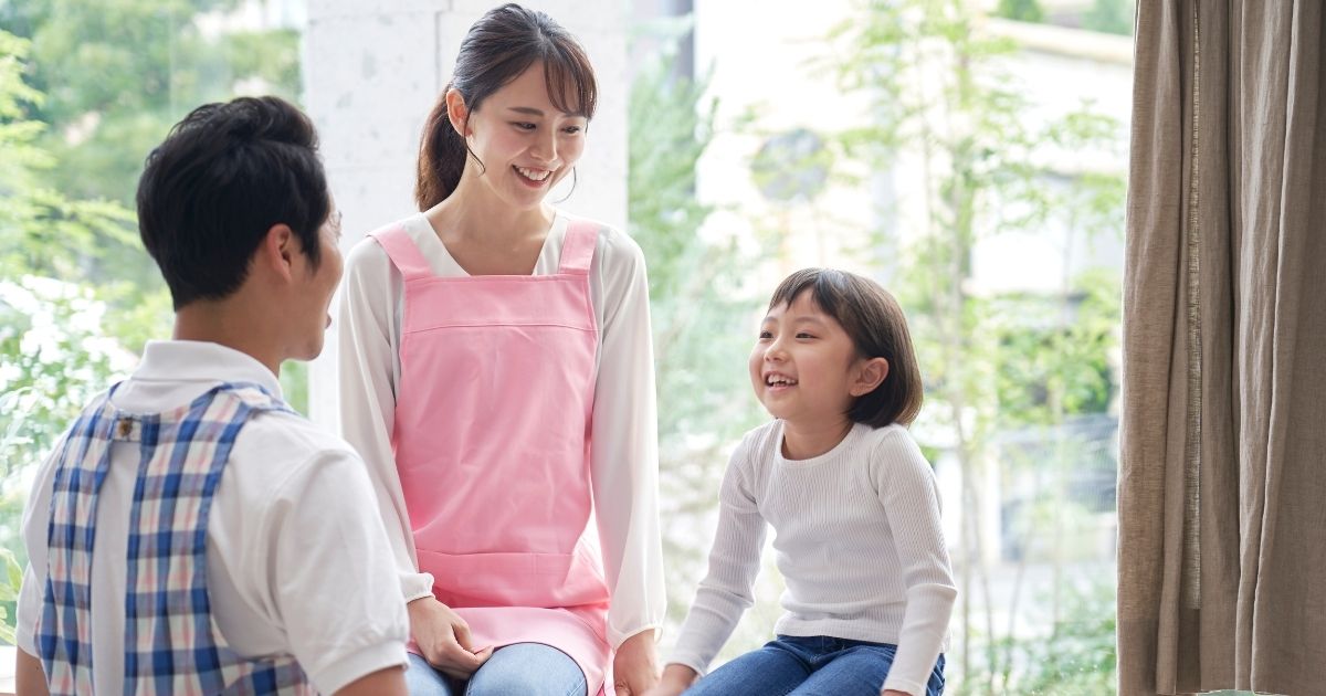 先生たちと子供
