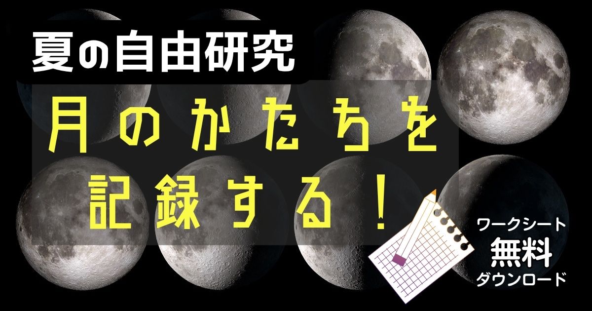 小4理科の学習に直結！　月の満ち欠けを調べて、その理由を考えさせるコツ【小学生の自由研究（理科）】