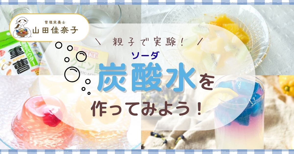 シュワシュワ・パチパチ！ 炭酸水（サイダー）をおうちで作ってみよう【自由研究】