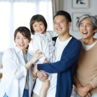 祖父母と写真