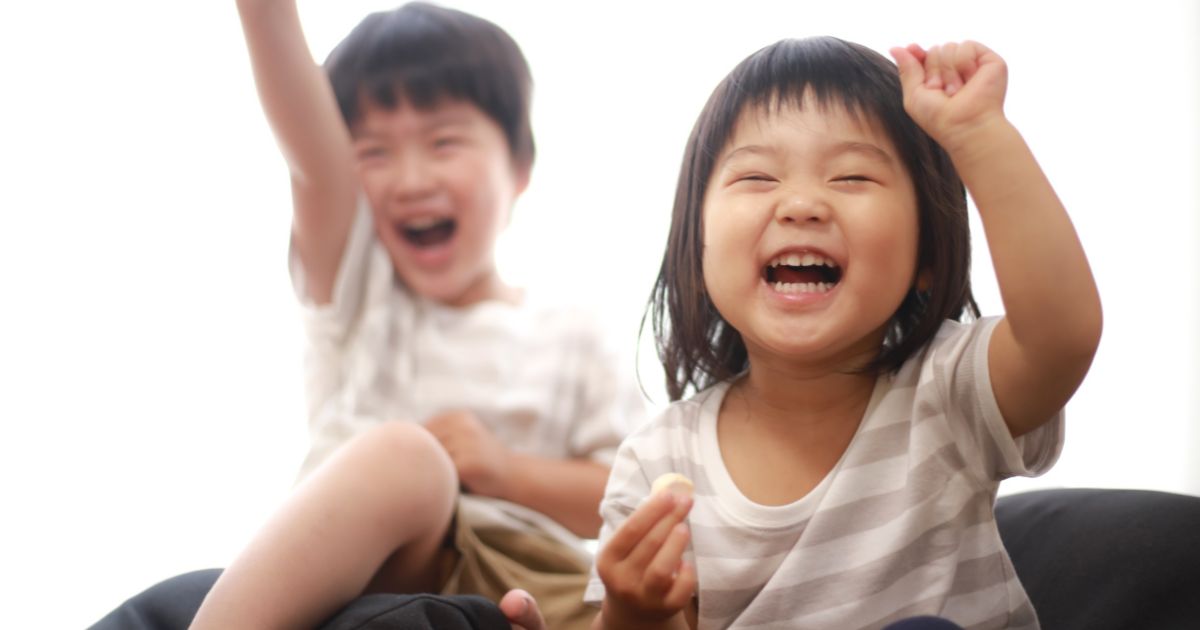 満面の笑みの子ども