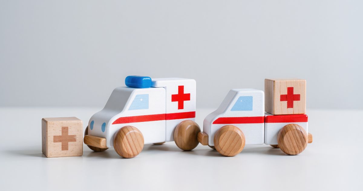 救急車のおもちゃの画像