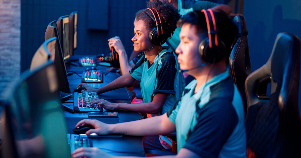 eスポーツをする様子