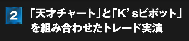 「天才チャート」と「K’sピボット」を組み合わせたトレード実演