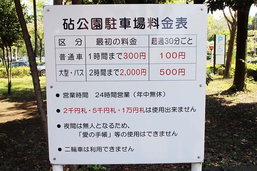 砧公園駐車場 写真2